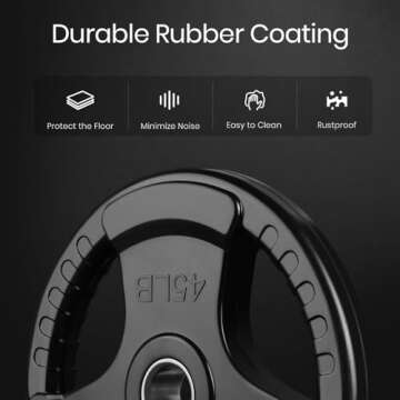 Durable LIONSCOOL Olympic Grip Plates for Strength Training