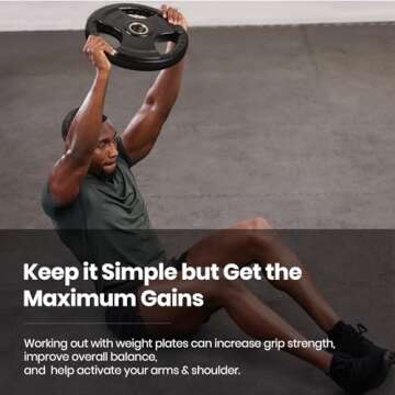 Durable LIONSCOOL Olympic Grip Plates for Strength Training