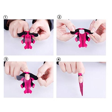 Yigo 500pcs Self-Adhesive Nail Forms for Art Creation