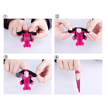 Yigo 500pcs Self-Adhesive Nail Forms for Art Creation