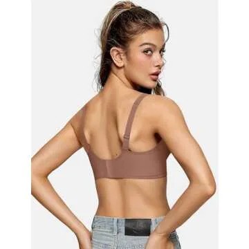 OEAK Womens Deep V Comfortable Seamless Bra for All Occasions