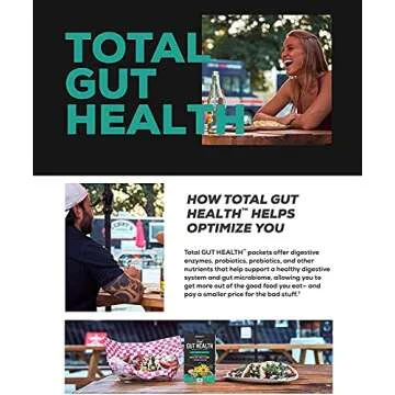 ONNIT Total Gut Health - Complete Probiotics & Digestive Enzyme Supplement for Women & Men - 5 Strains of Probiotics, Prebiotics, Enzymes, Betaine HCL