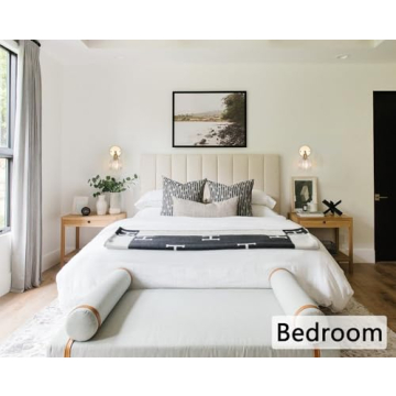 Shenmoyl Vintage Brass Adjustable Wall Sconces with Tulip Glass