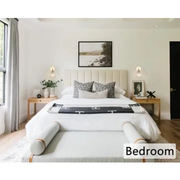 Shenmoyl Vintage Brass Adjustable Wall Sconces with Tulip Glass