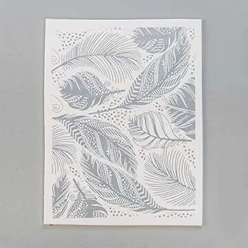 Sculpey Tools Silk Screen Nature, reusable 3 piece set, Great for all types of DIY crafts, polymer c...