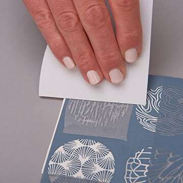 Sculpey Tools Silk Screen Nature, reusable 3 piece set, Great for all types of DIY crafts, polymer clay, jewelry making and mixed media, great for all skill levels