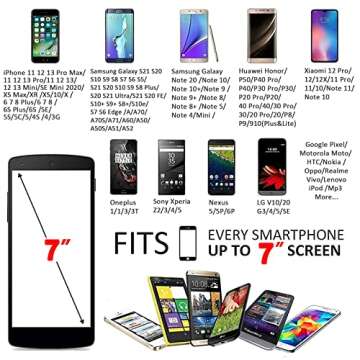 MOVOYEE Phone Holder for Running Armband iPhone 15 14 13 12 11 Pro Max XS XR X 8 7 6 Plus SE Mini Ga...