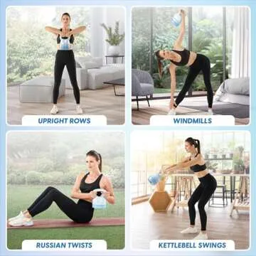 Yes4All Adjustable 12LB Kettlebell Set for Home Gym