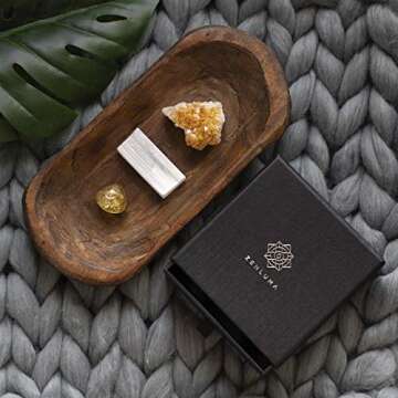 Zenluma Citrine Crystal Stone (1.5" - 2") for Home Decor, Crystal Healing and Mineral Collecting. Rough Raw Crystals, Gemstones and Crystals for Reiki, Meditation, Chakra