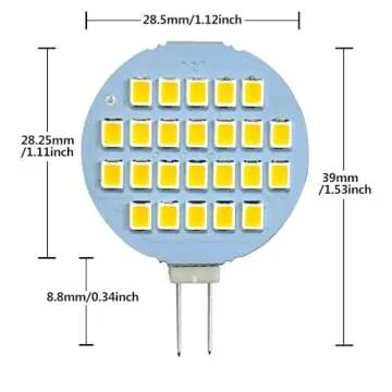 GRV G4 24-2835 SMD Interior LED Light Bulbs | 2W Energy Efficient Replacement for Halogen Lamp