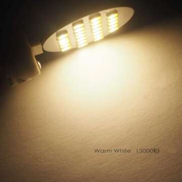 GRV G4 24-2835 SMD Interior LED Light Bulbs for RV,AC/DC12V-24V Super Bright 2W Replacement of 20W Incandescent Lamp,Warm White Lighting for RV Camper,Cabinet Dome Light,Boat Light, Pack of 10