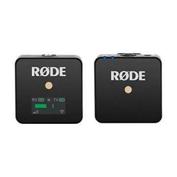 Rode Wireless GO Compact Microphone System Includes Tansmitter and Receiver - with Lav Condenser OmniDirectional Lavalier/Lapel Microphone