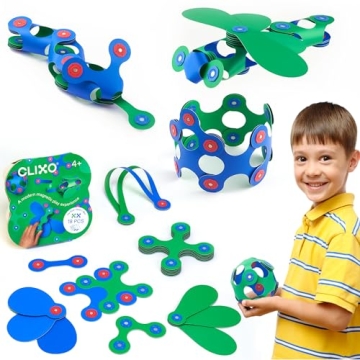 Clixo Itsy Magnetic Toy for Kids - Flexible, Durable, Imagination-Boosting Magnet Building Toy. Educ...