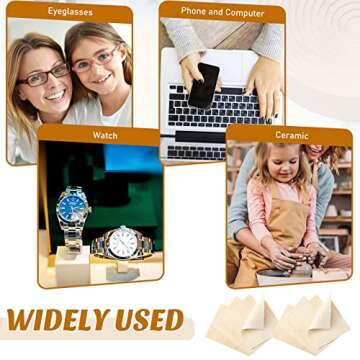 Potchen 20-Piece Chamois Cloths for Pottery Crafting