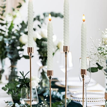 Lasumora Flameless Taper Candles with Remote Control 6 Pack