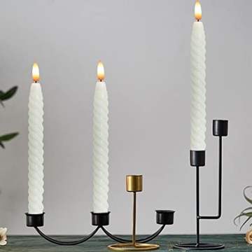Lasumora Flameless Taper Candles with Remote Control 6 Pack