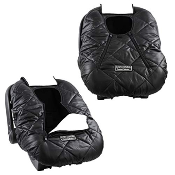Cozy Cover Premium Infant Car Seat Cover (Black) with Polar Fleece - The Industry Leading Infant Car...