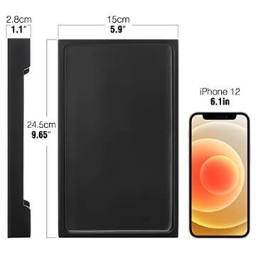 Luxspire Vanity Tray, 6"x 10" Rectangle Bathroom Tray, Toilet Tank Tray, Resin Kitchen Tray Decorati...