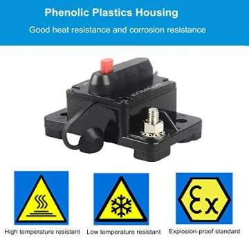 WOHHOM 40 Amp Waterproof Circuit Breaker for Boats & RVs