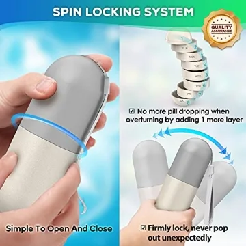 Zannaki Eco-Friendly Weekly Pill Organizer for Travel