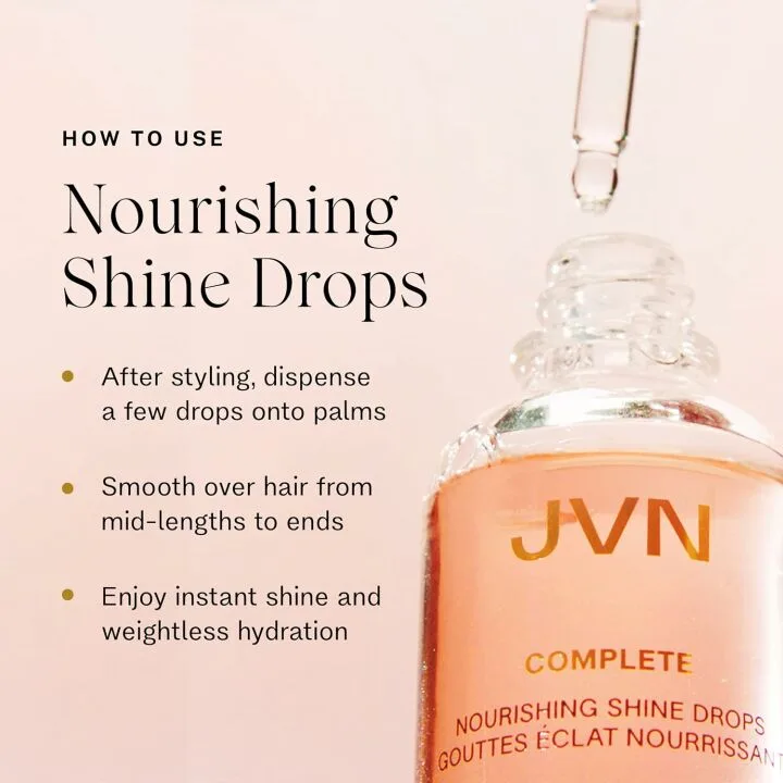 JVN Nourishing Shine Drops for Hydration & Health