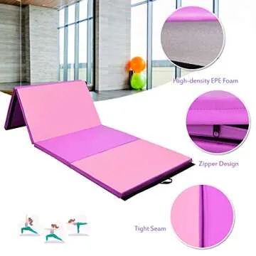 Giantex Gymnastics Mat Eco-Friendly Fitness 4'x10'x2"