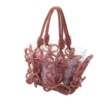 Stylish Clear Rhinestone Handbag for Parties & Events