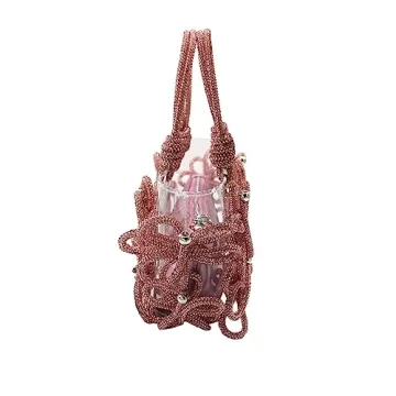 Stylish Clear Rhinestone Handbag for Parties & Events