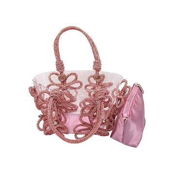 Stylish Clear Rhinestone Handbag for Parties & Events