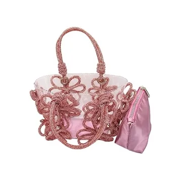 Stylish Clear Rhinestone Handbag for Parties & Events