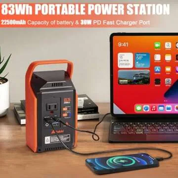Takki Portable Power Station 83Wh - Versatile Camping Solar Generator Power Bank