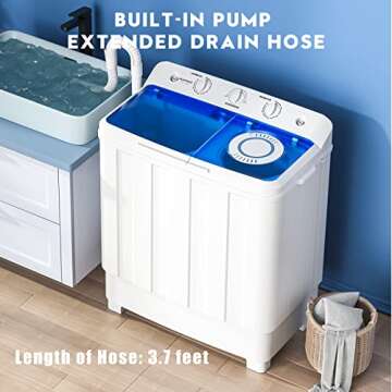 Auertech Portable Twin Tub Washer for Compact Spaces