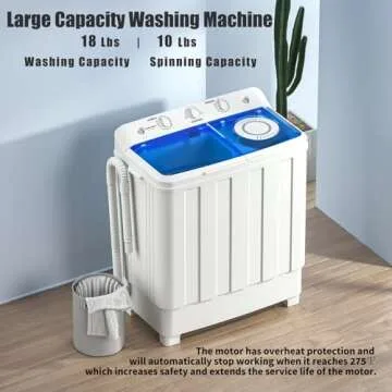 Auertech Portable Twin Tub Washer for Compact Spaces