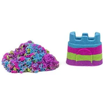 Kinetic Sand Rainbow Castle Container – Creative Fun for Kids
