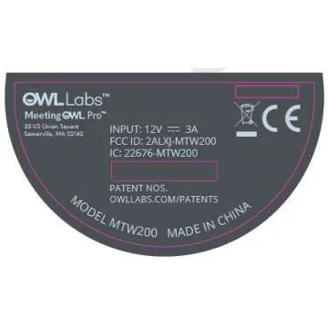 Meeting Owl Pro - 360-Degree, 1080p HD Smart Video Conference Camera, Microphone, and Speaker (Automatic Speaker Focus & Smart Zooming and Noise Equalizing)