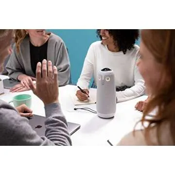 Meeting Owl Pro - 360-Degree, 1080p HD Smart Video Conference Camera, Microphone, and Speaker (Automatic Speaker Focus & Smart Zooming and Noise Equalizing)