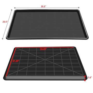 MOFBEAWK Dog Crate Tray 36" - ChewProof Replacement Pan, Easy to Clean, Easy to Assemble,Ideal for Potty Training - Perfect for Pet Crates & Kennels