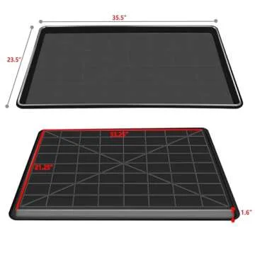MOFBEAWK Dog Crate Tray 36" - ChewProof Replacement Pan, Easy to Clean, Easy to Assemble,Ideal for Potty Training - Perfect for Pet Crates & Kennels