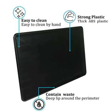 MOFBEAWK Dog Crate Tray 36" - ChewProof Replacement Pan, Easy to Clean, Easy to Assemble,Ideal for Potty Training - Perfect for Pet Crates & Kennels