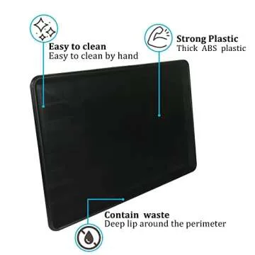 MOFBEAWK Dog Crate Tray 36" - ChewProof Replacement Pan, Easy to Clean, Easy to Assemble,Ideal for Potty Training - Perfect for Pet Crates & Kennels