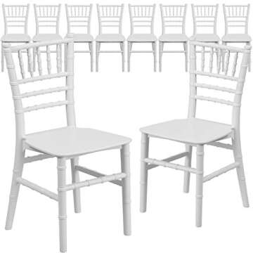 BizChair Child’s 10 Pack Chiavari Chairs for Events