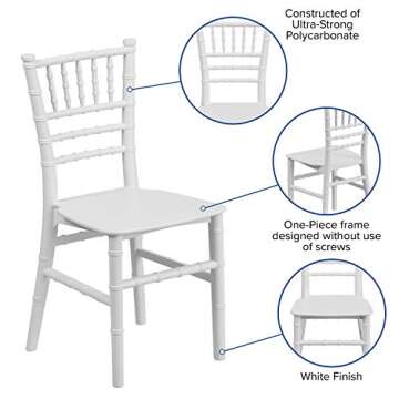 BizChair Child’s 10 Pack Chiavari Chairs for Events