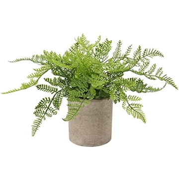 Small Fake Plant Potted Plants Artificial Decor Plastic Boston Ferns Plant Faux Plants in Pots for H...