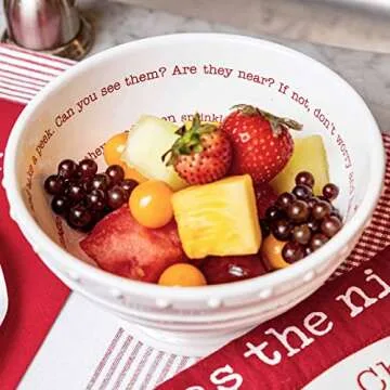 Whimsical Mud Pie Christmas Magic Reindeer Bowl