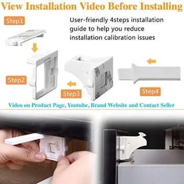 Vmaisi Baby Proofing Magnetic Cabinet Locks for Safety