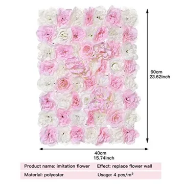 OWERPOG Artificial Flower Wall Background for Events