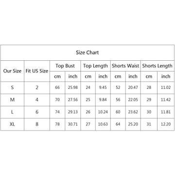 DEZZAL ZAFUL Women's Two Piece Off Shoulder Floral Smocked Crop Top and Shorts Set (W-Chestnut Red, XXL)