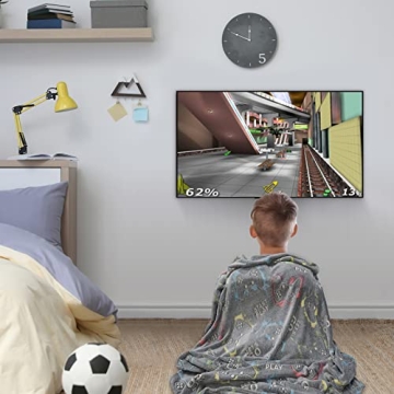 Glow in The Dark Gaming Blanket – Fun Gamer Gift for All