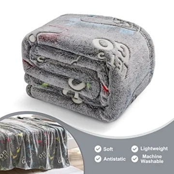 Glow in The Dark Gaming Blanket – Fun Gamer Gift for All