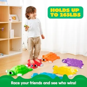 JOYIN 6 Pcs Turtle Balance Stepping Stones for Kids